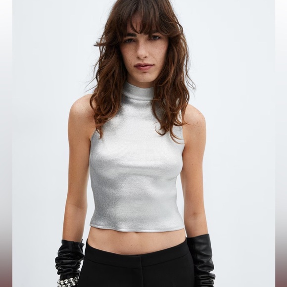 Metallic knit top - Picture 1 of 7